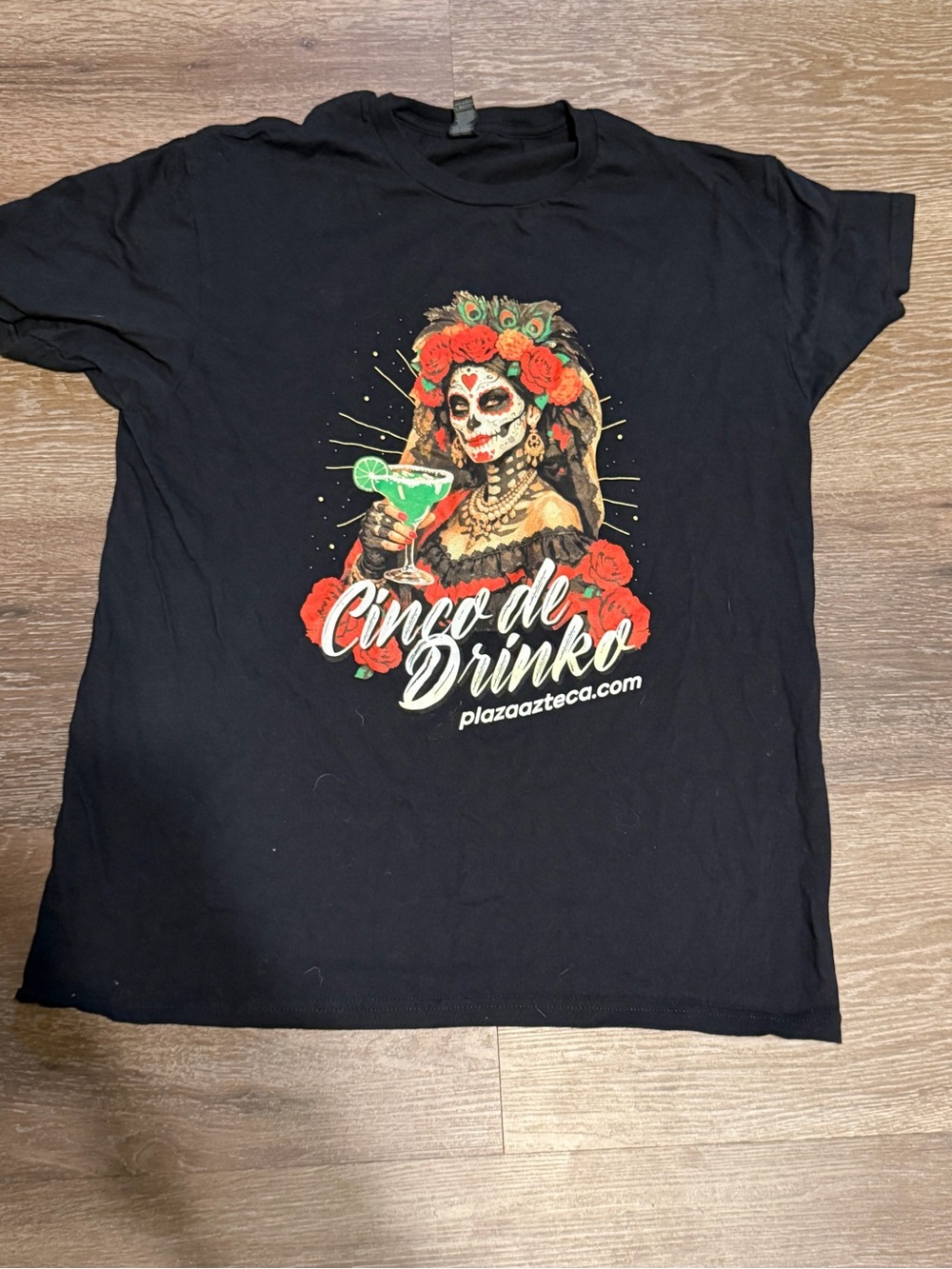 Cinco de Drinko Graphic Tee | Plaza Mexican Bar & Grill | Size Large